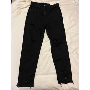 American Eagle Distressed Mom Jeans